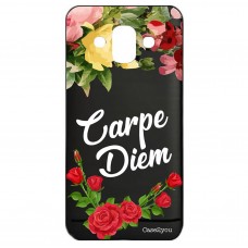 Capa para Samsung Galaxy J7 Duo Case2you - Escovada Preta Carpe Diem Black